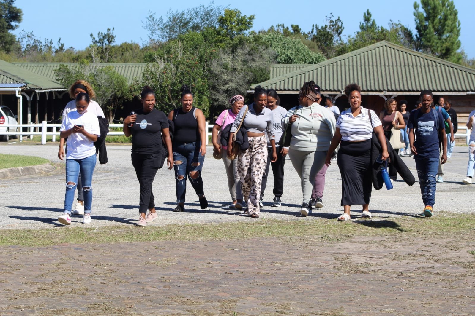 Women standing together